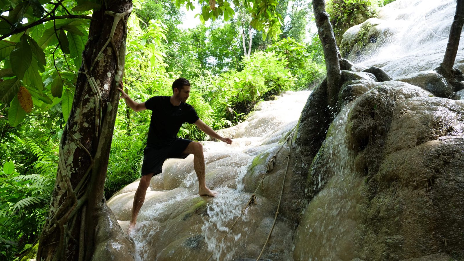 Climbing the Waterfall Tiers