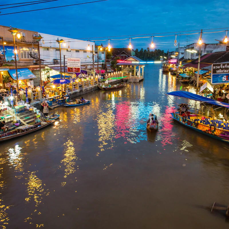 Maeklong Railway Market and Amphawa Floating Market Tour