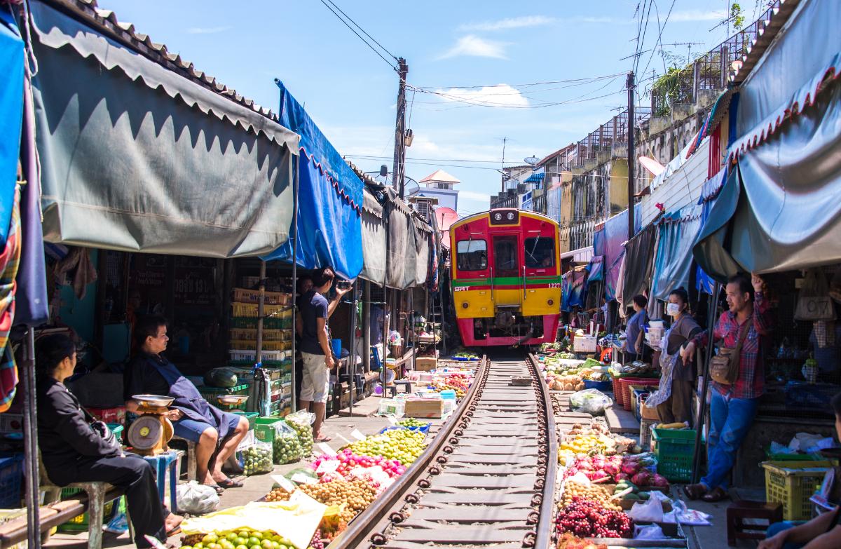 Maeklong Railway Market and Amphawa Floating Market Tour