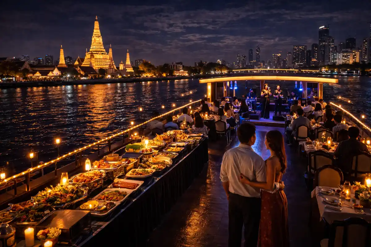 Chao Phraya Dinner Cruise Indian Buffet