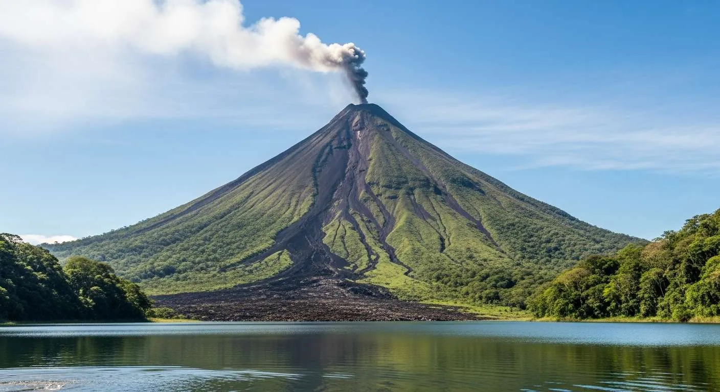 É possível ver o Vulcão Arenal a partir de Monteverde?