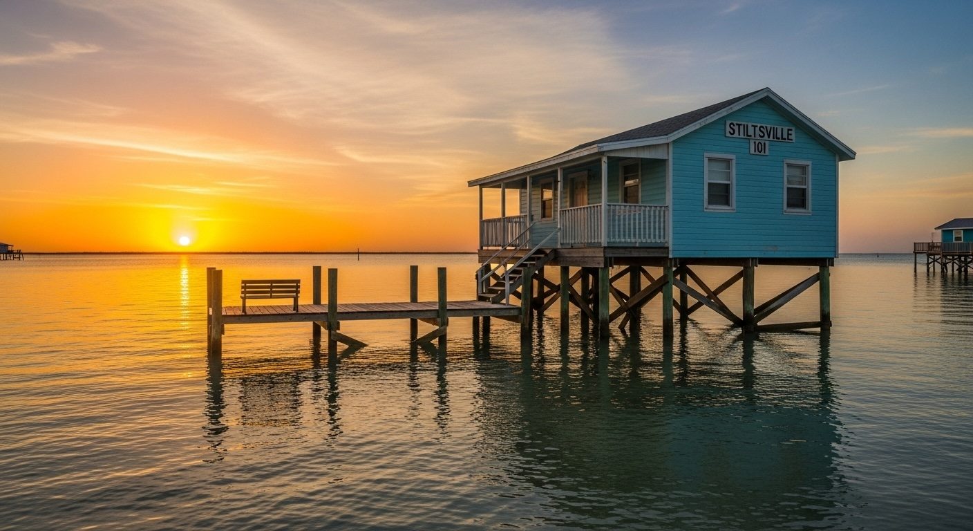 Stiltsville Wooden Houses