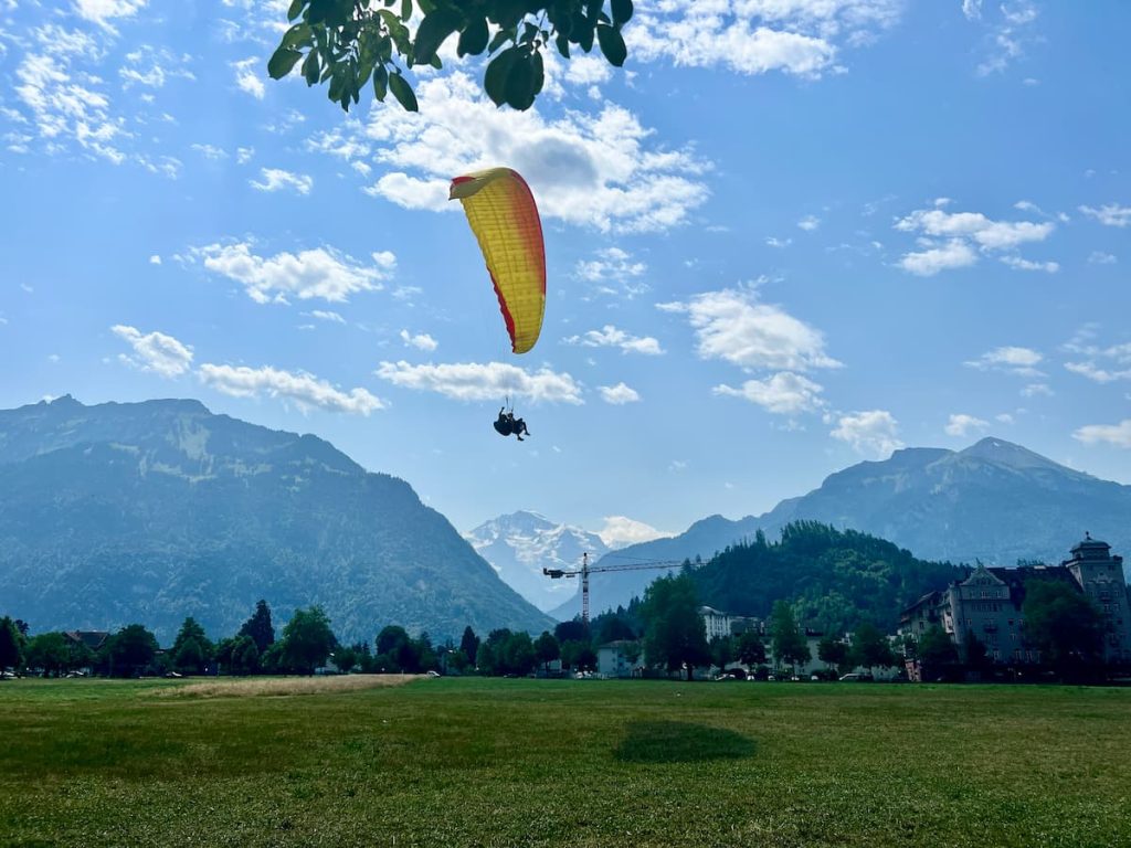 Landing at Höhematte park