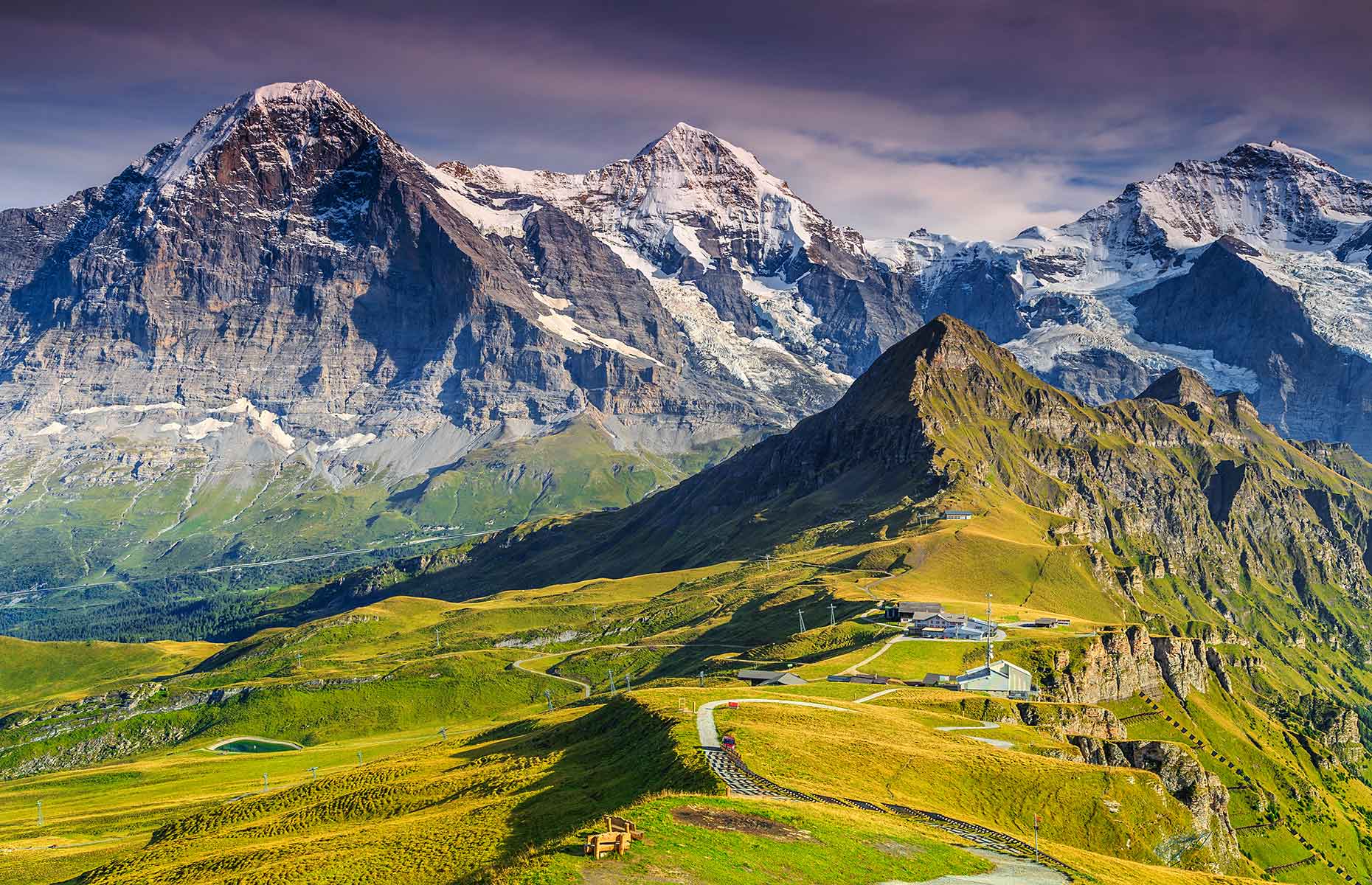 Eiger Mönch and Jungfrau Panorama