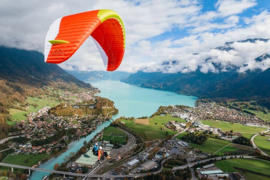 Tandem Flight Over Interlaken