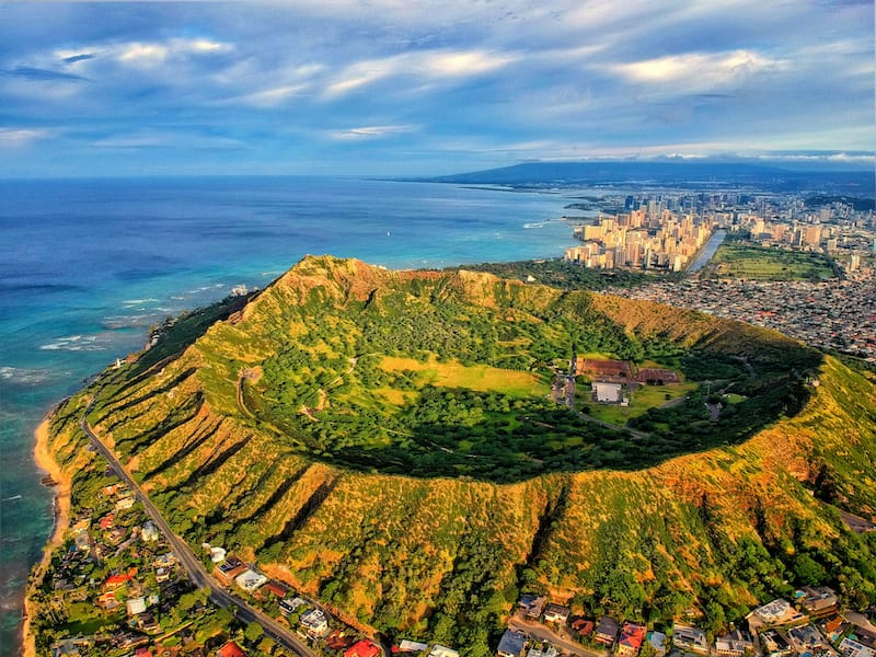 Diamond Head Crater Backdrop