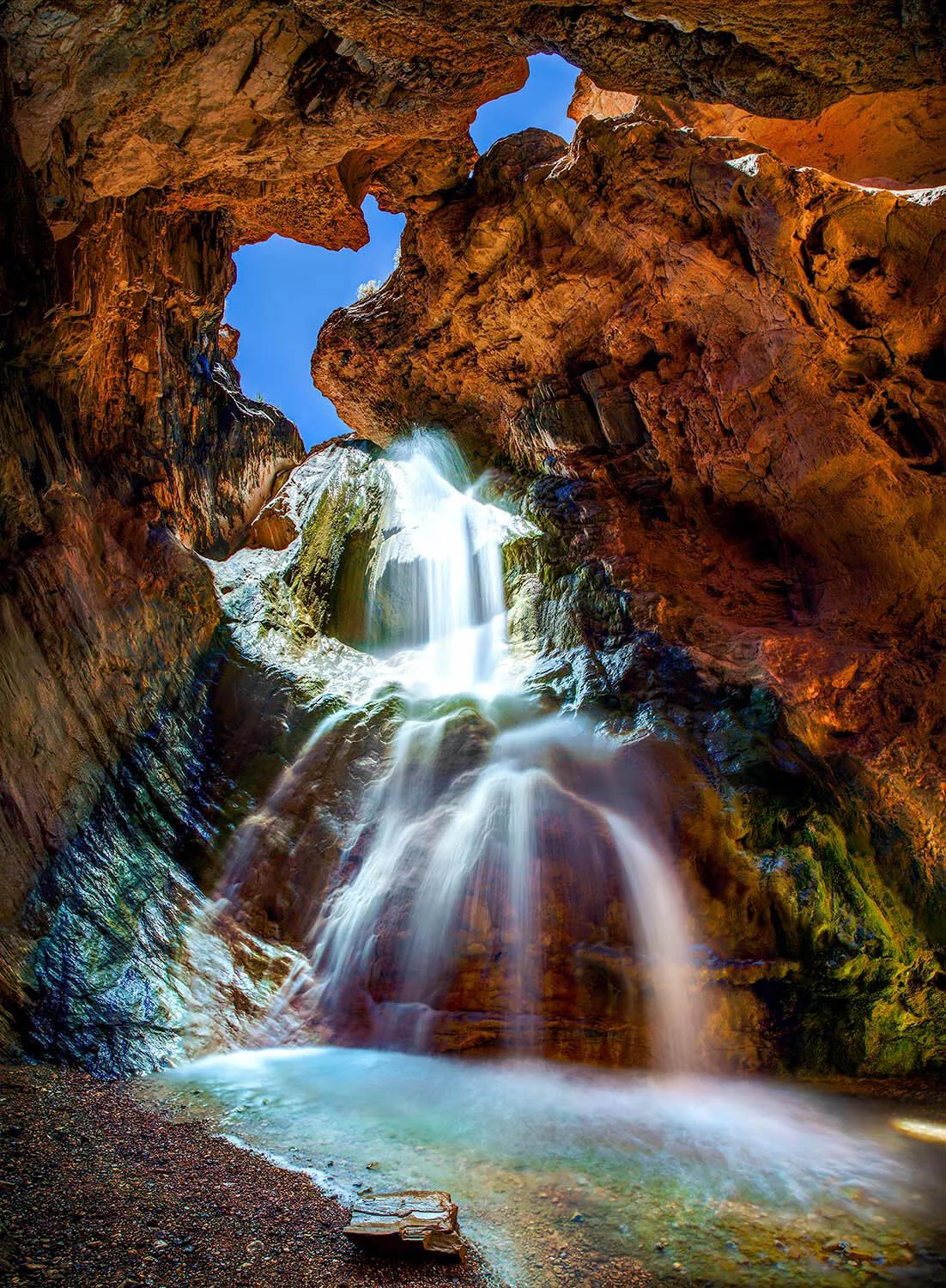 Travertine Cavern Falls