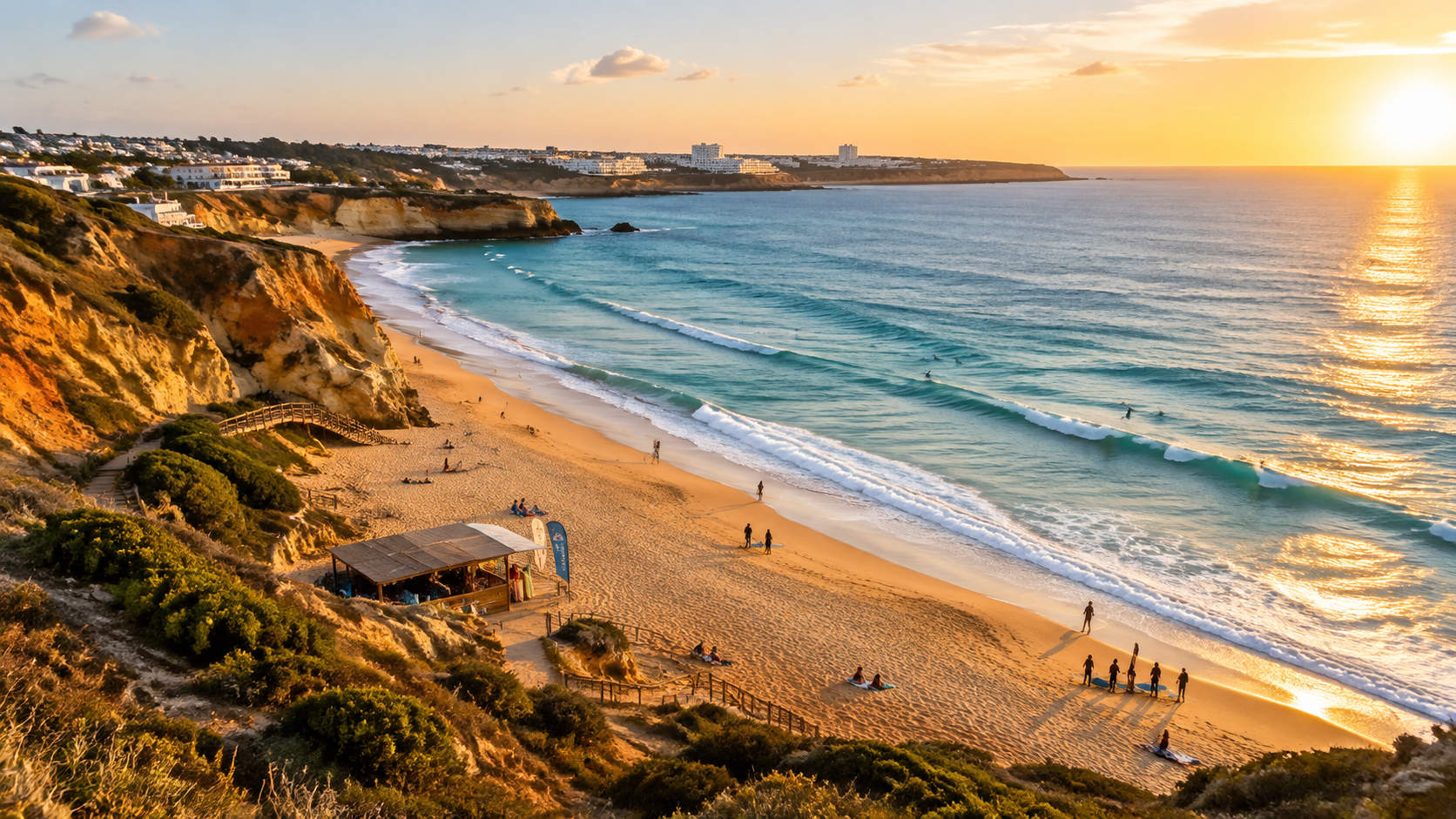 Surf Lessons Albufeira at Galé Beach