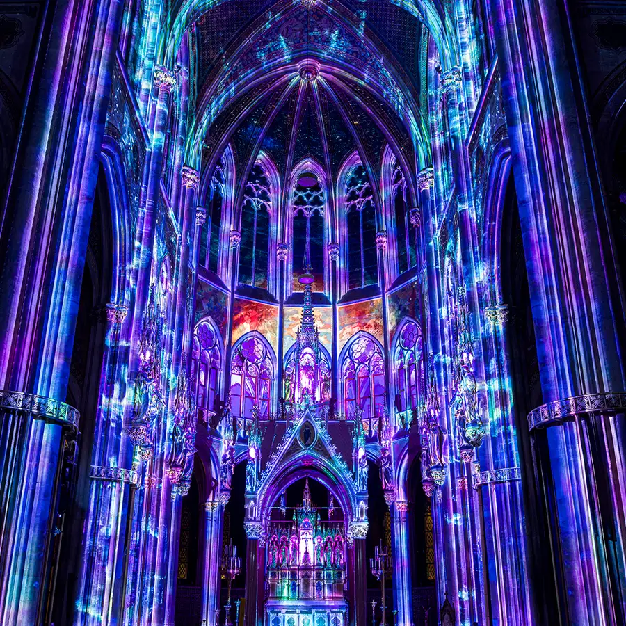Votivkirche Light Show