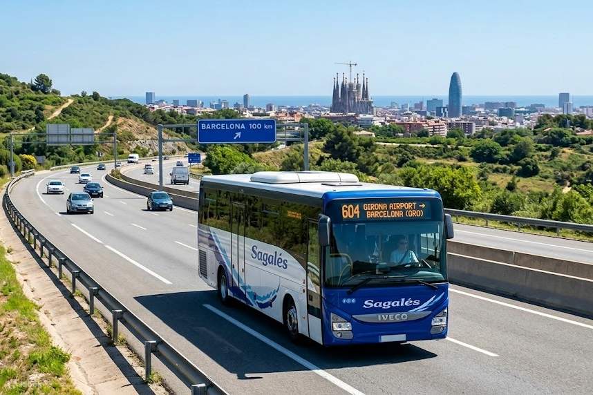 Girona Airport to Barcelona Bus