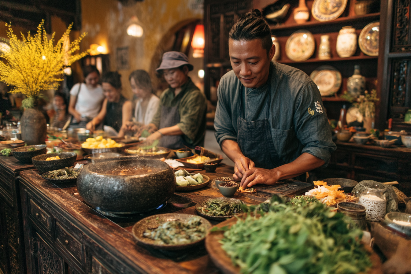 Your experience at Hoi an Basket Boat Cooking Class