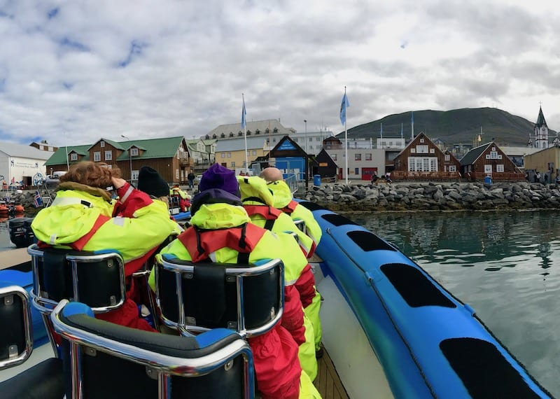 Boarding the RIB