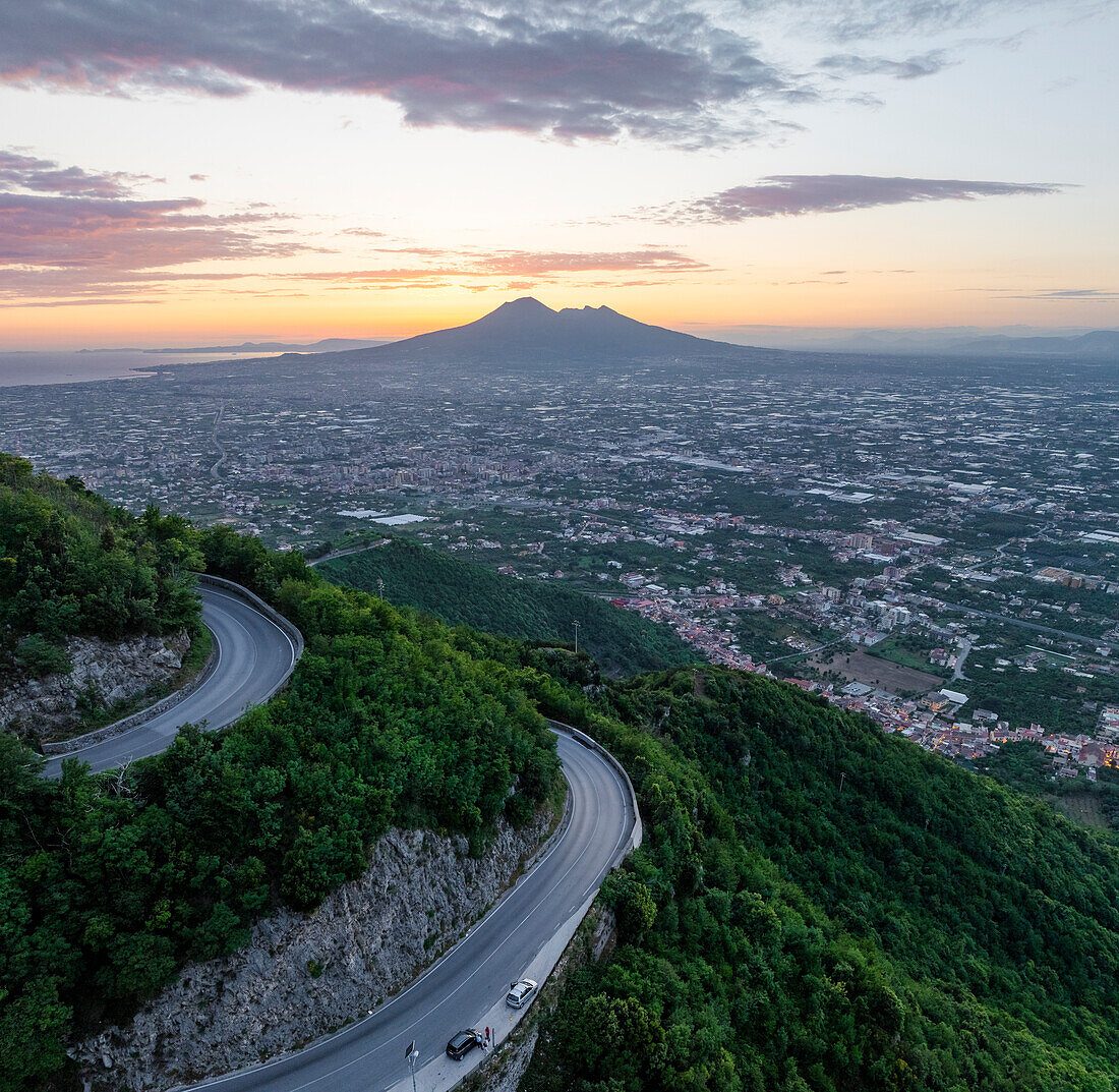Transit past Vesuvius