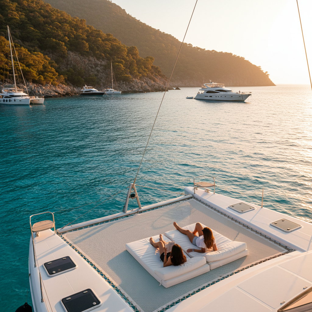 Catamaran Bow Trampoline