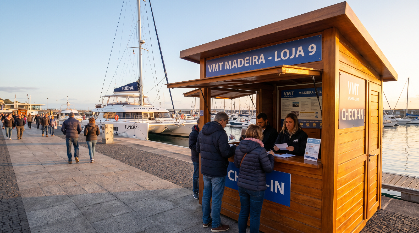 Check-in at Marina