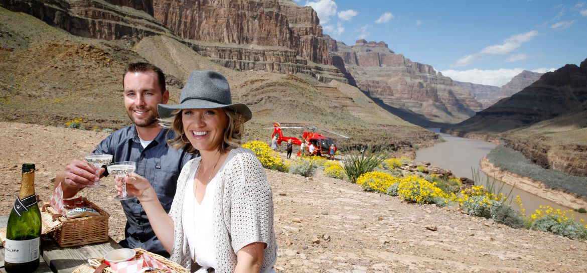 Champagne Picnic on the Canyon Floor