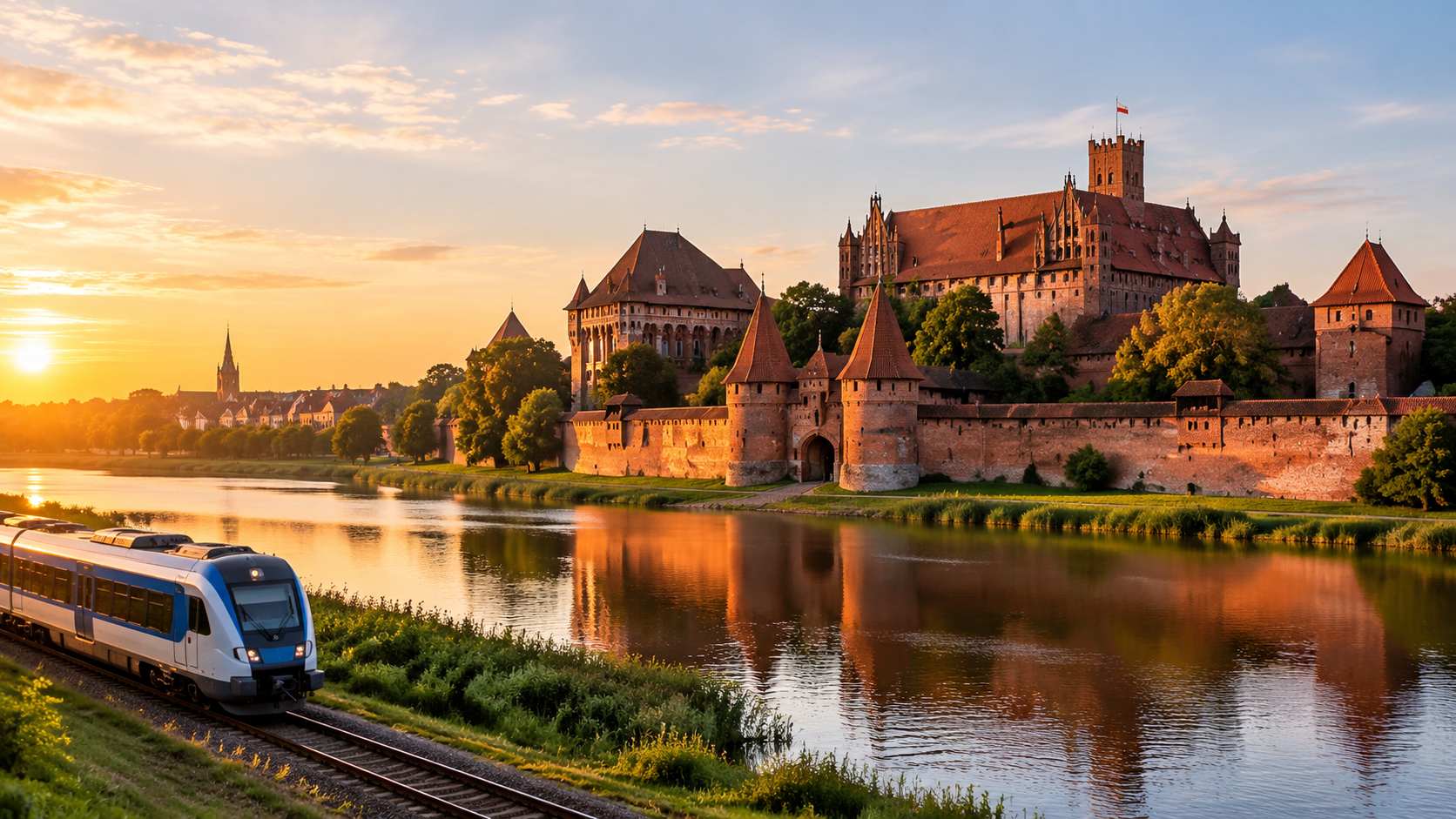 Malbork Castle From Gdansk by Train