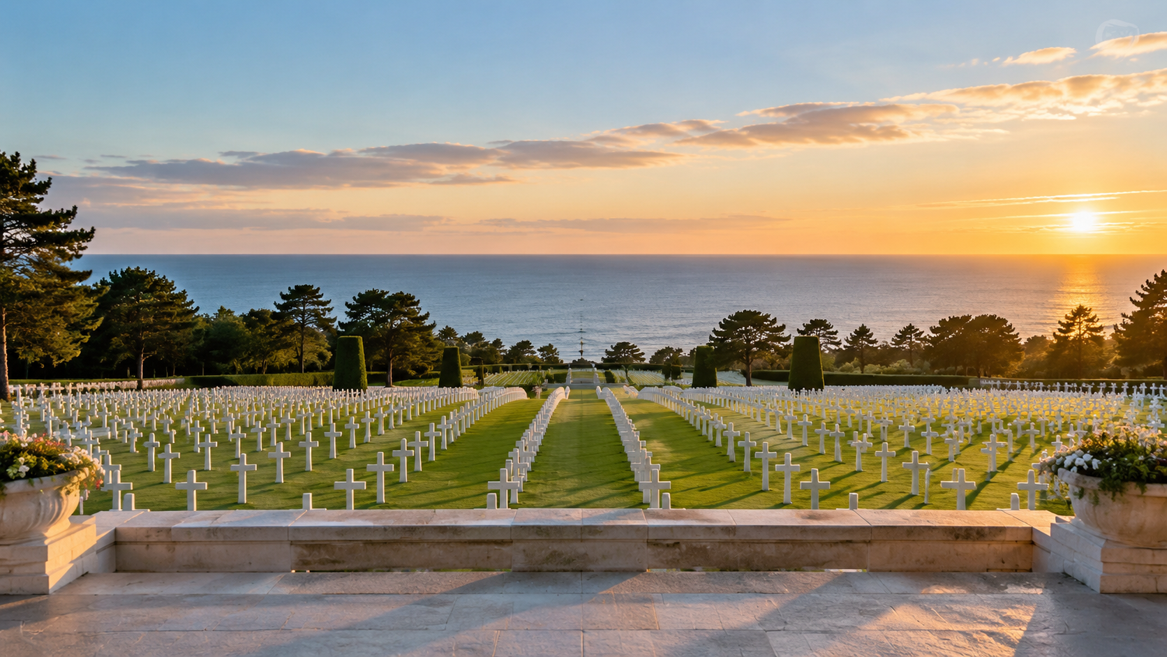 Normandy American Cemetery Overlook