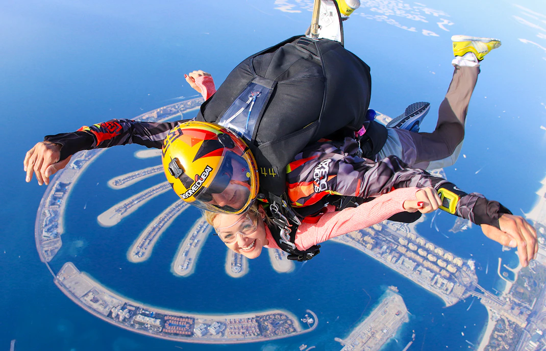 Skydive Dubai Palm Dropzone Reception