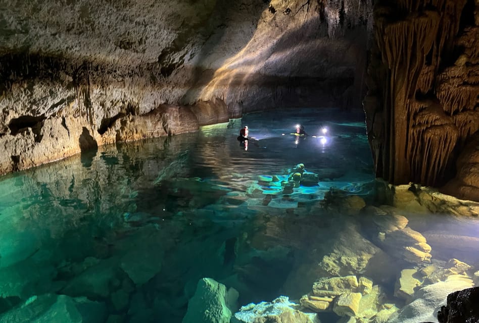 Second Swim Stop at the Green Cave