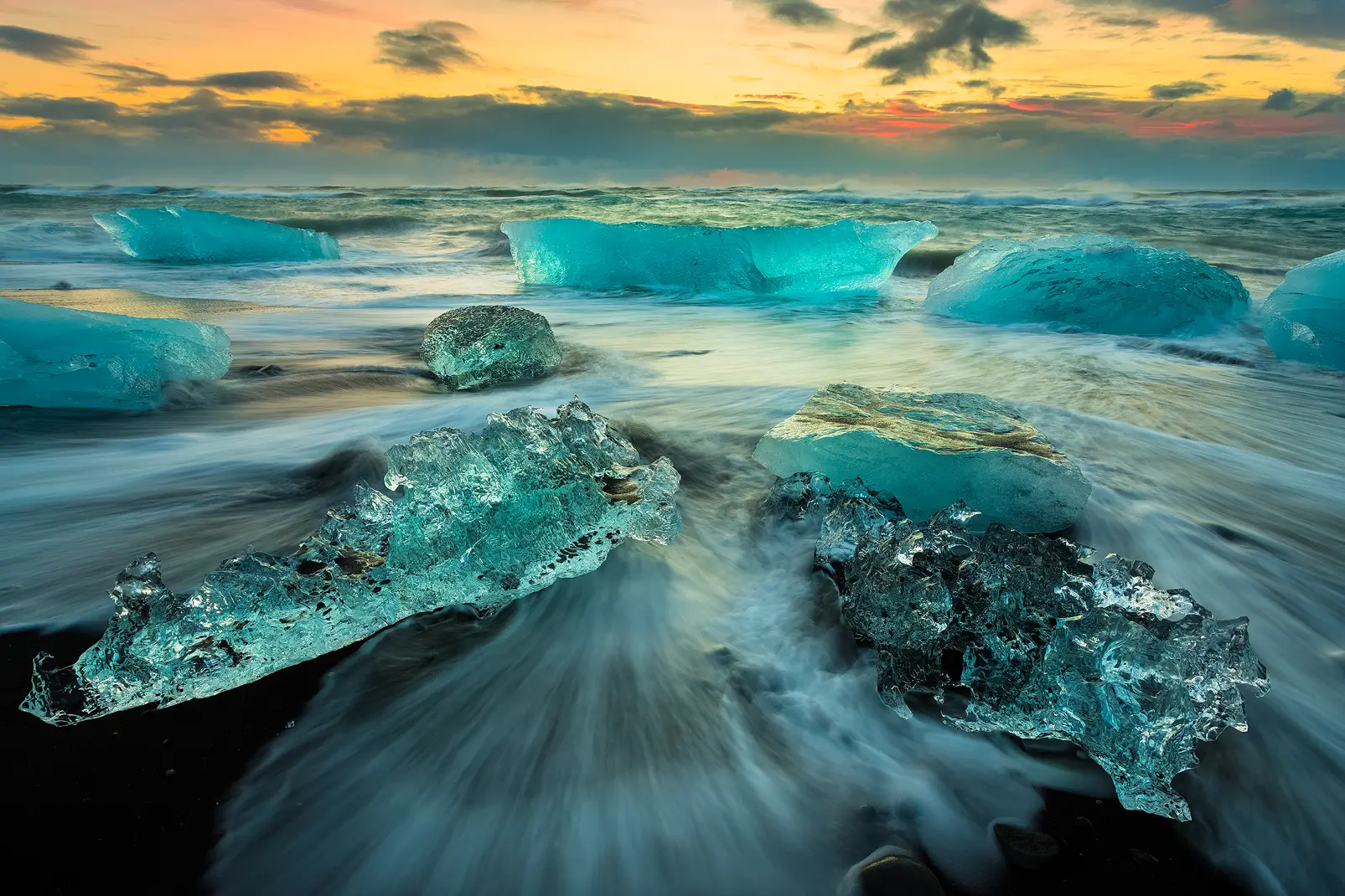 Volcanic Black Sand Interface
