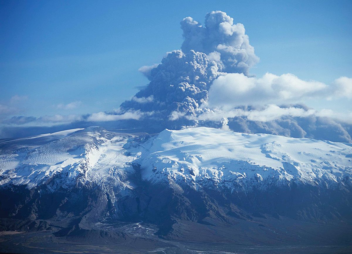 Eyjafjallajökull Glacier Volcano