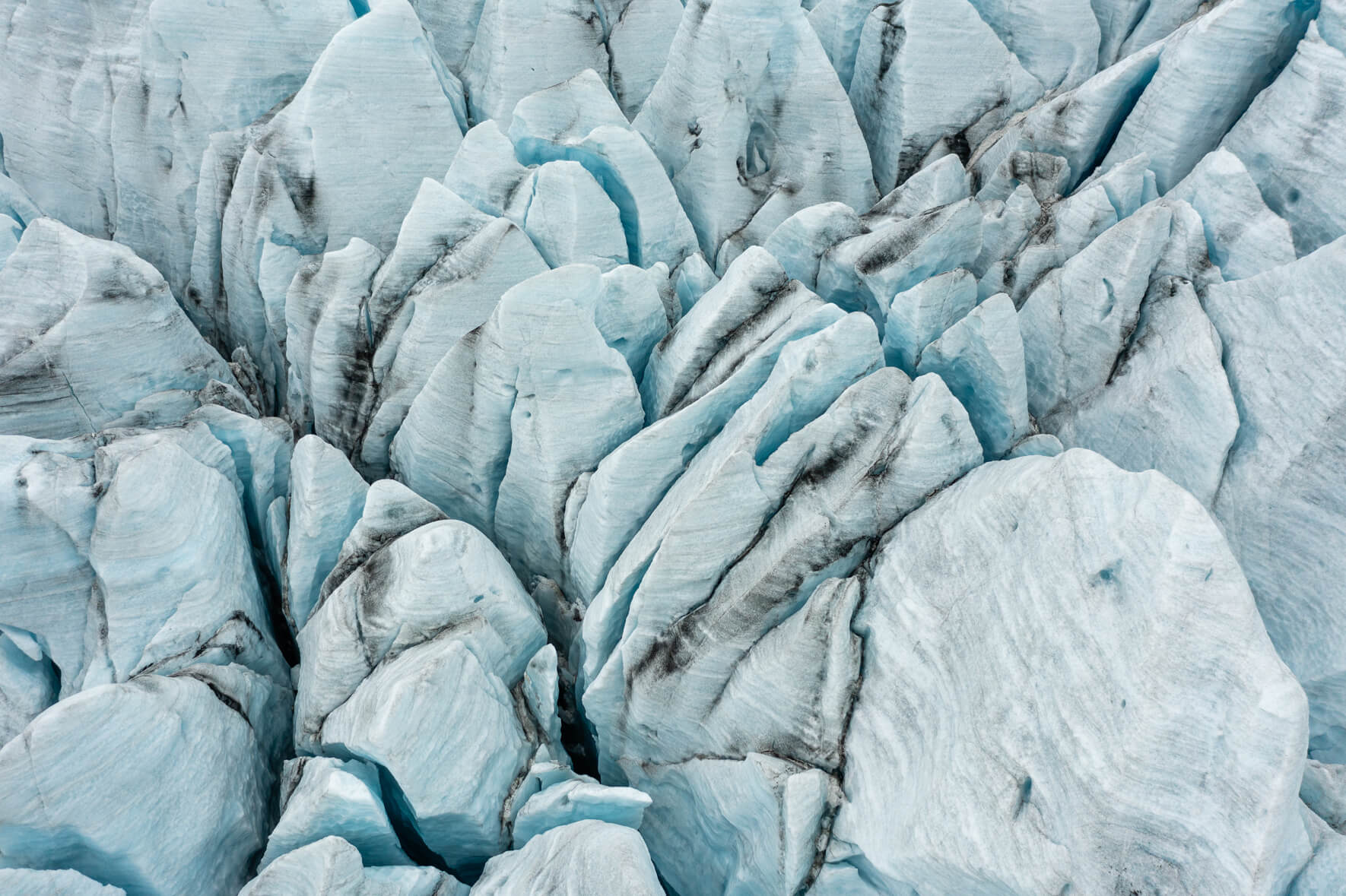Glacier Crevasse Fields