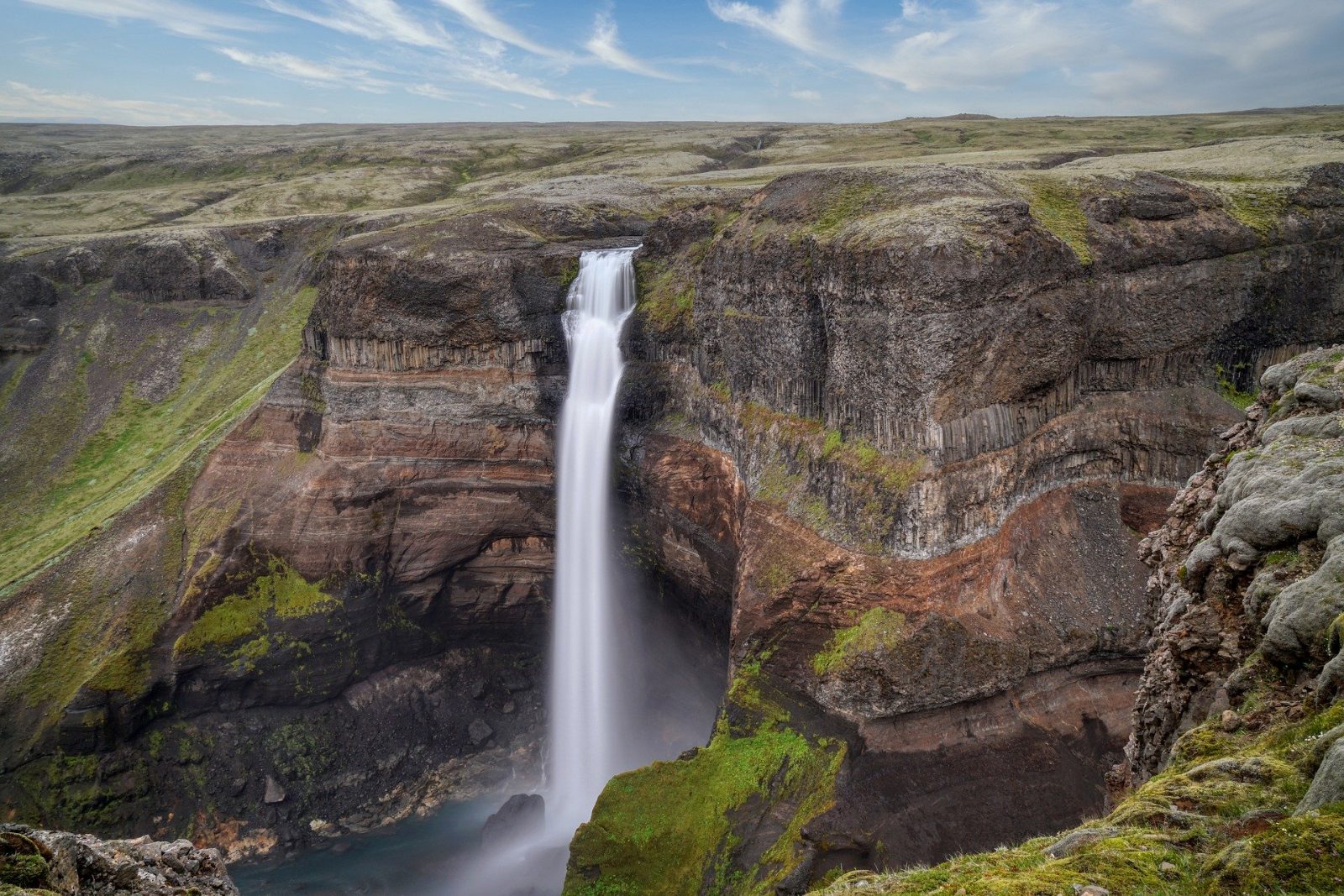 Háifoss Waterfall