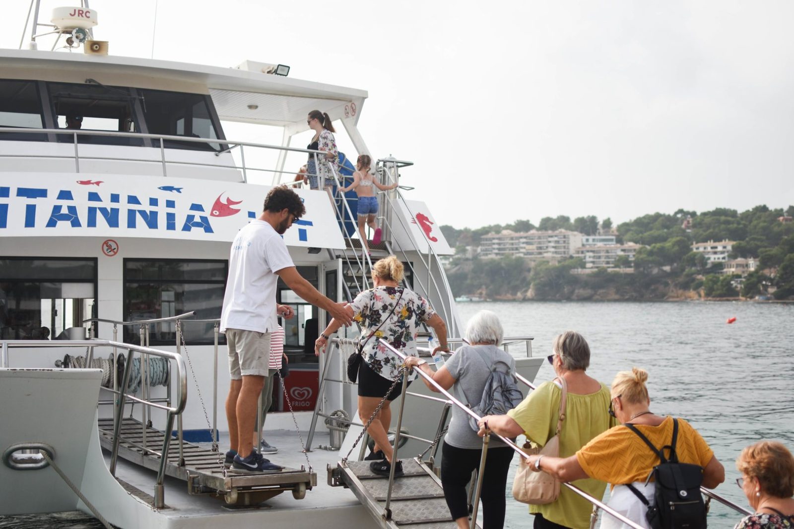Boarding at Palmanova Pier