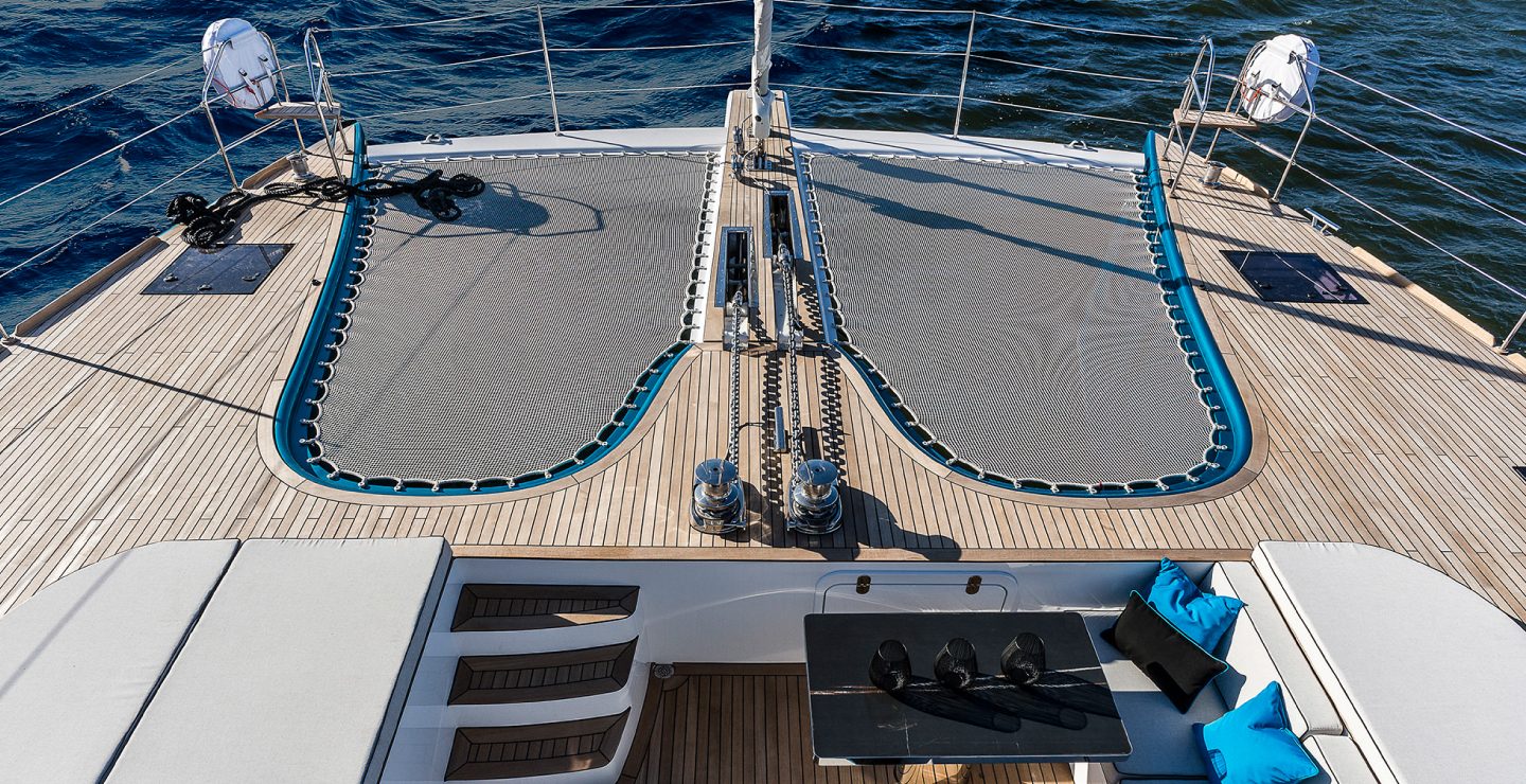 Catamaran Sailing Deck and Nets