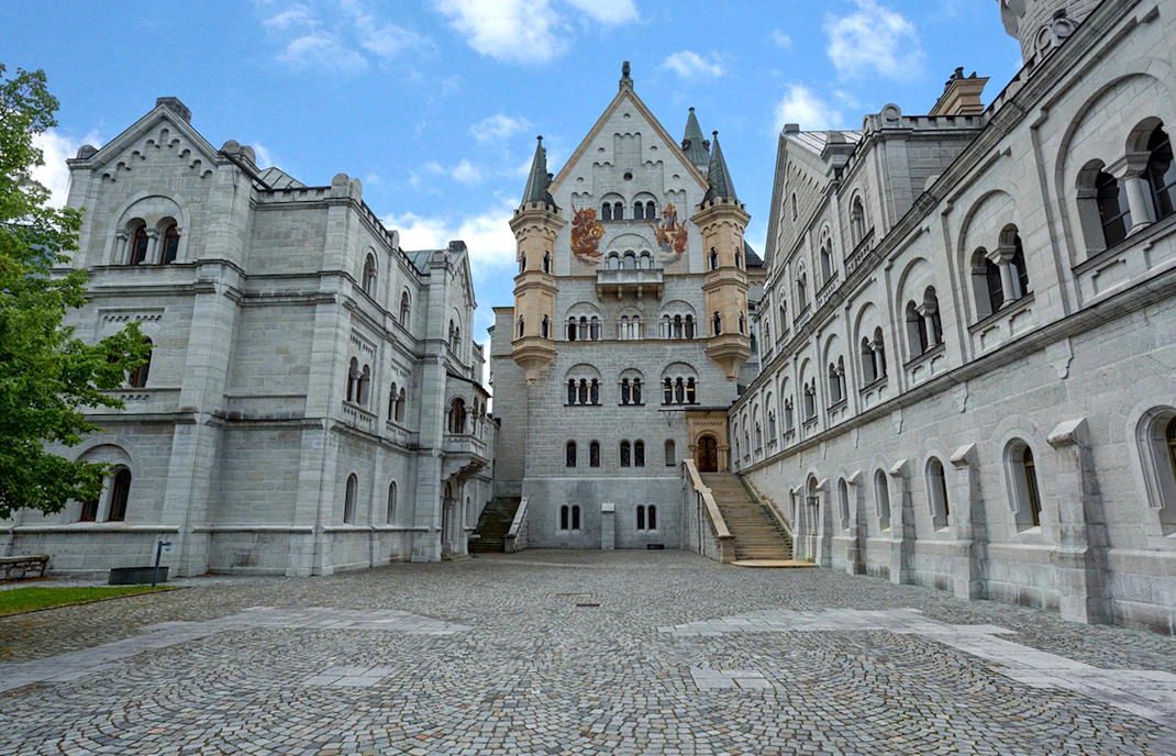 Neuschwanstein Castle Courtyard