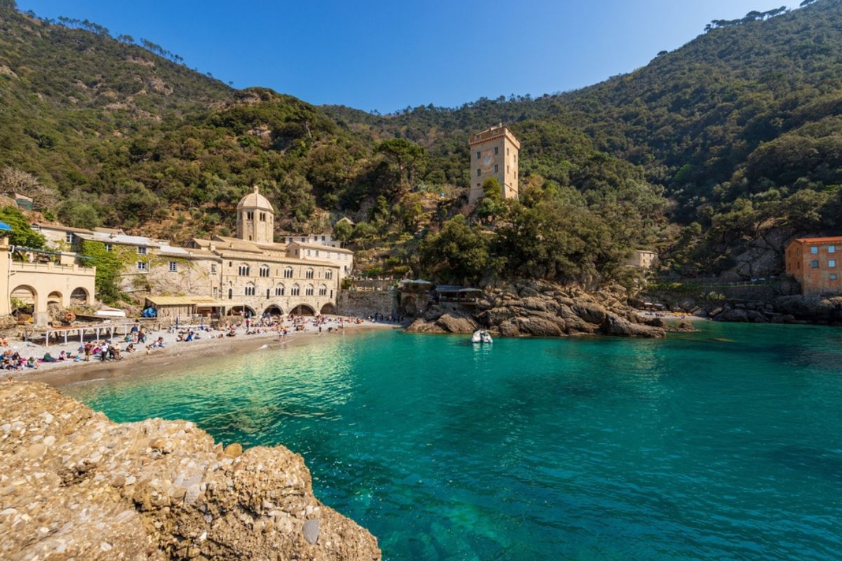 San Fruttuoso Beach Shoreline