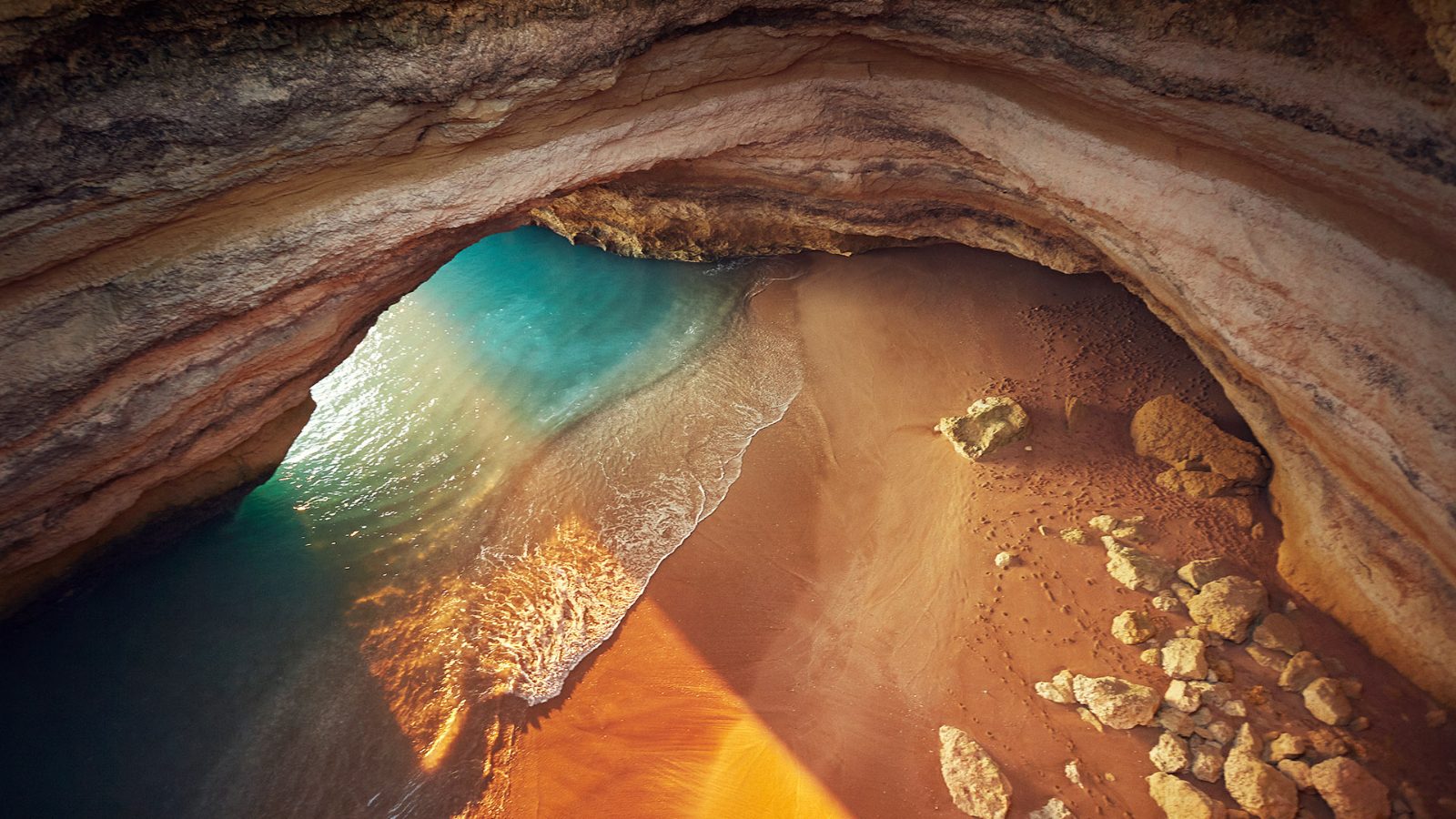 Benagil Cave Interior Opening