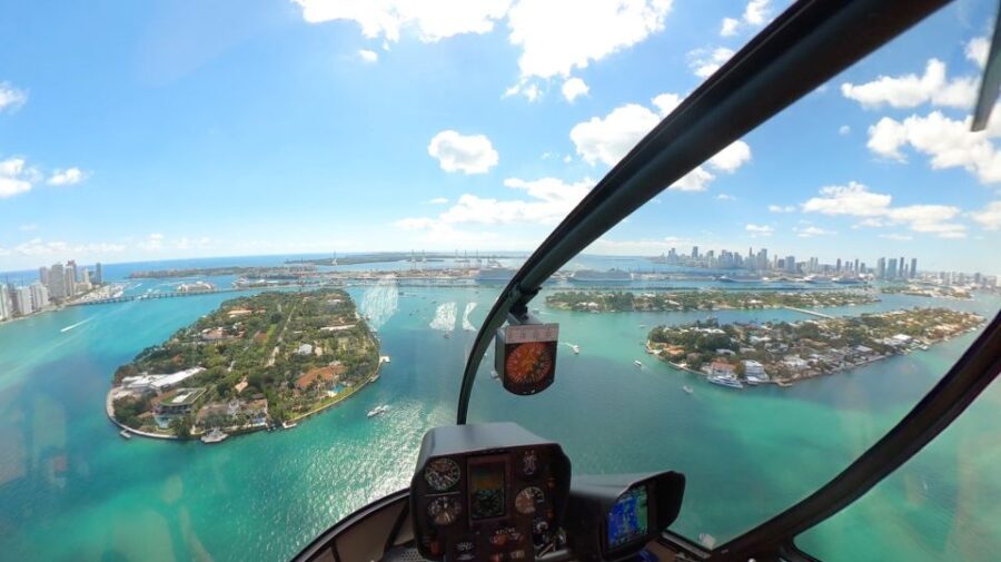 Miami Helicopter Tour at Night