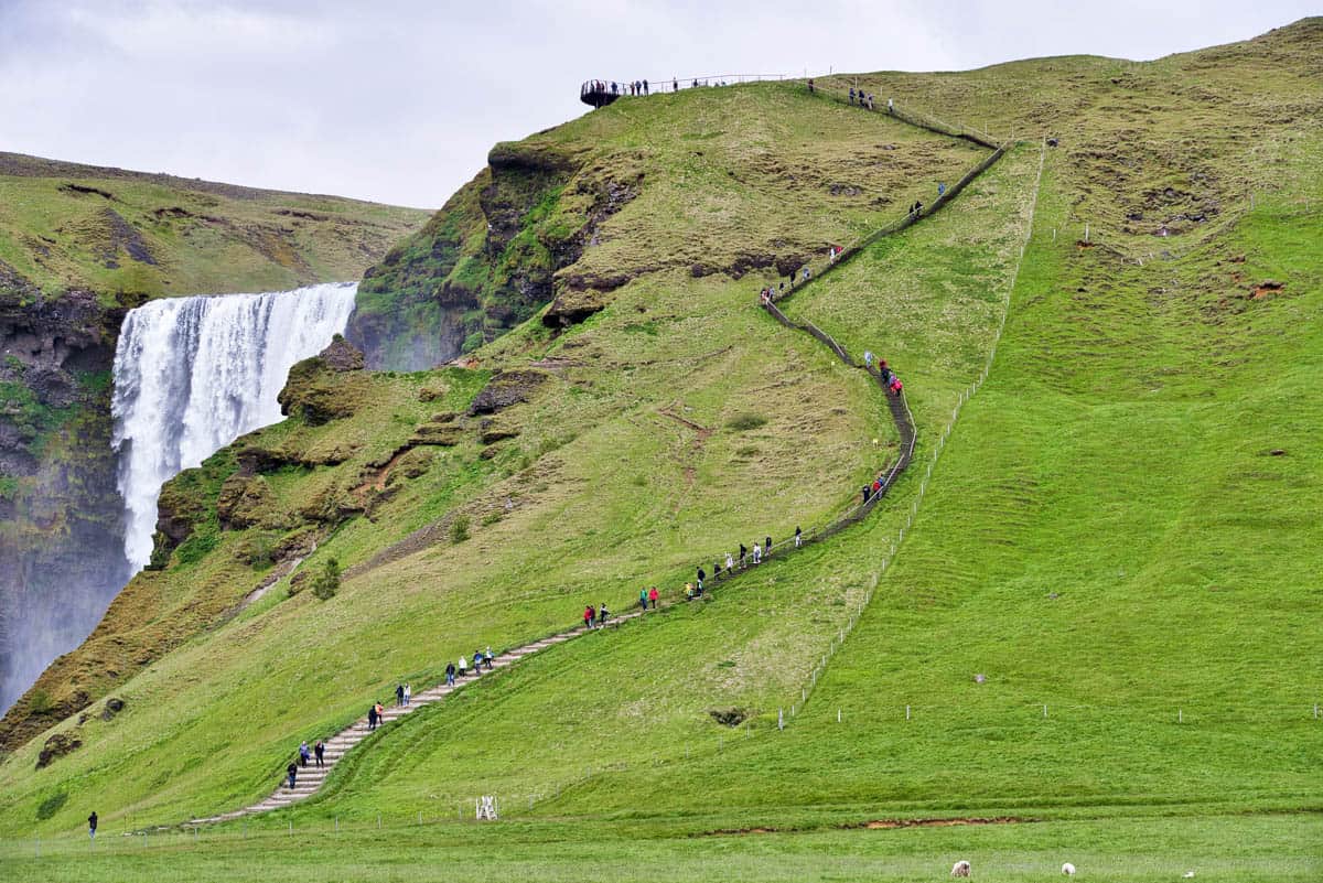 Skógafoss Staircase Viewpoint