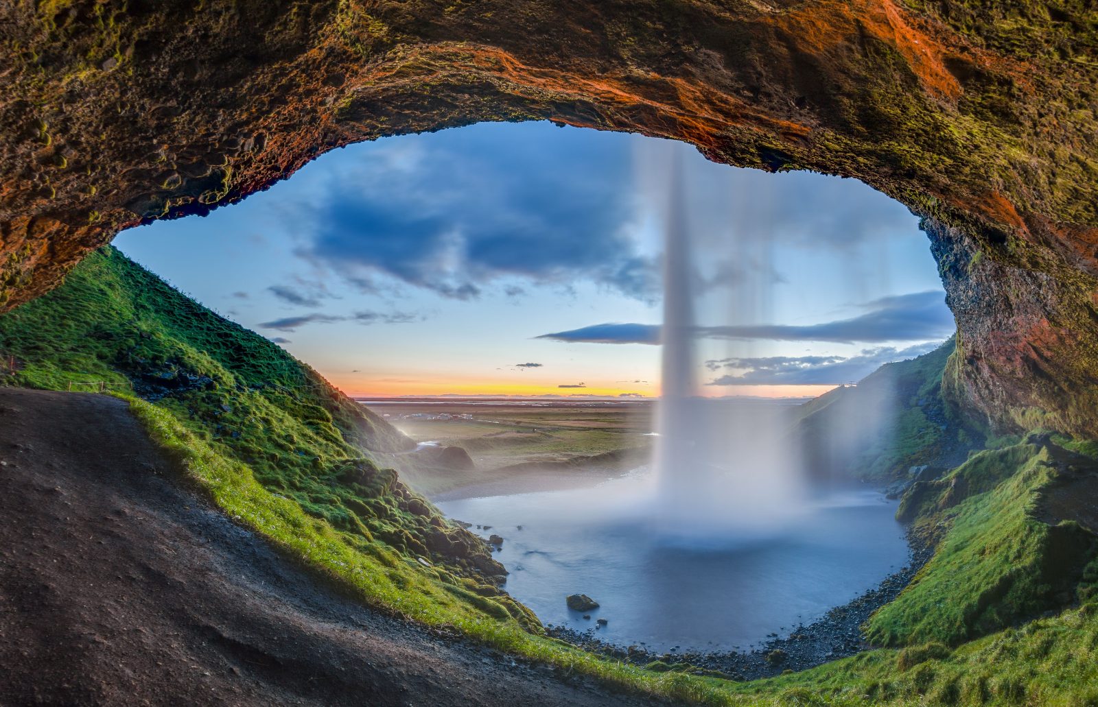 Seljalandsfoss Behind the Falls
