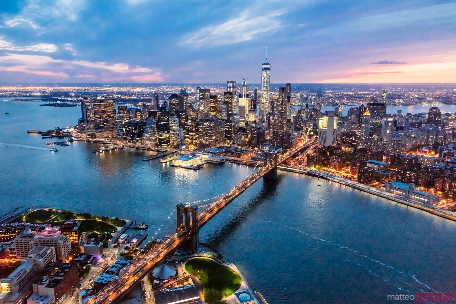 Brooklyn Bridge Aerial View