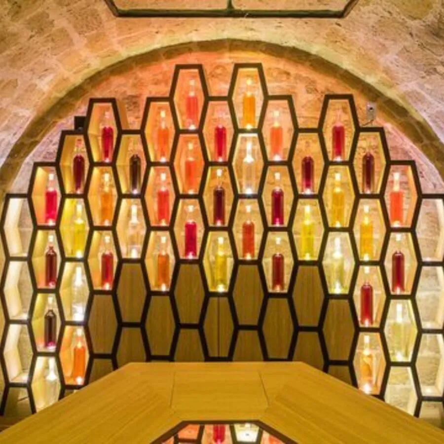 The Royal Wine Label Display