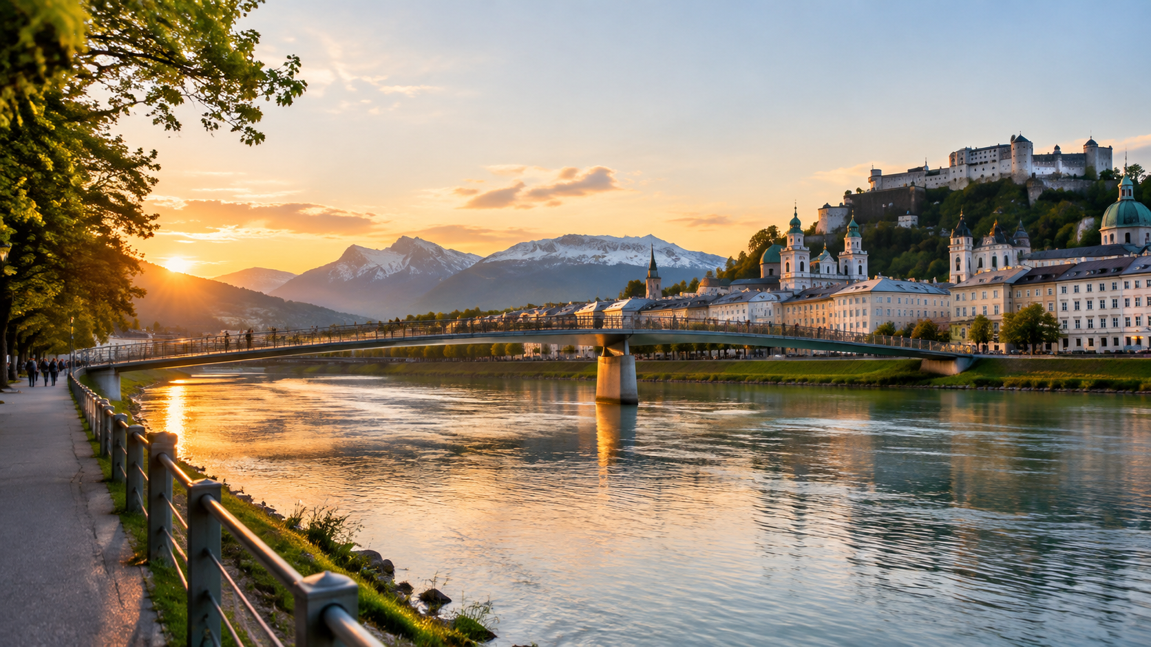 Salzach River Promenade