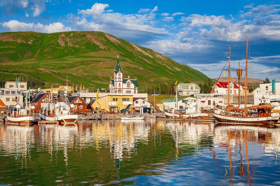 Arrive at Akureyri Harbor