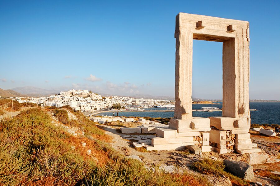 Portara from the Sea