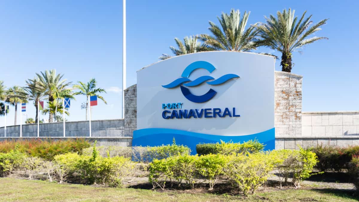 Port Canaveral Welcome Sign