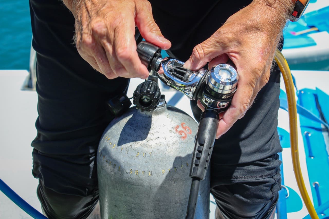 Dive Gear Preparation Area