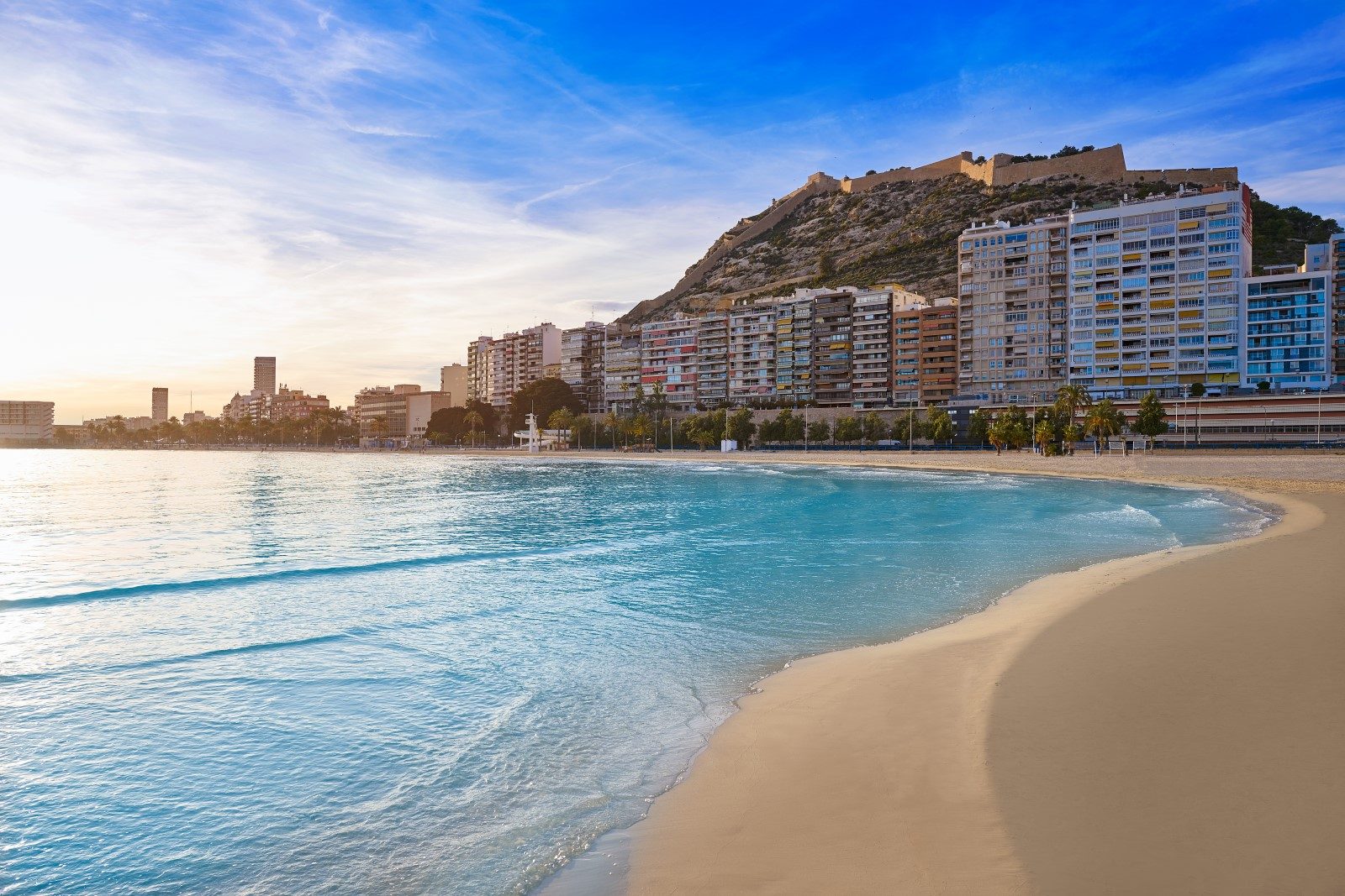 Postiguet Beach Shoreline