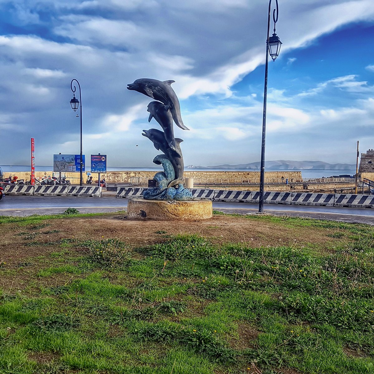Dolphin Statue Area