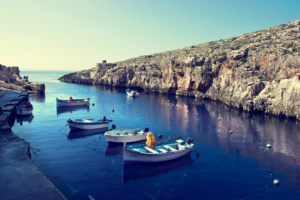 Blue Grotto Harbor Jetty