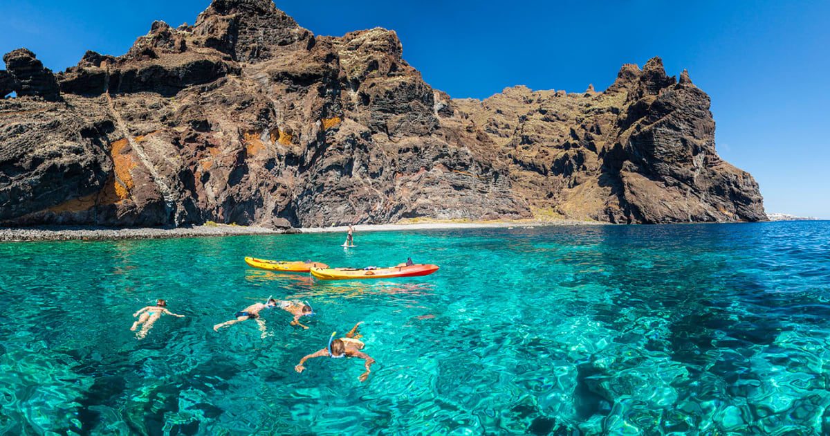 Snorkeling Stop in a Cliff Bay
