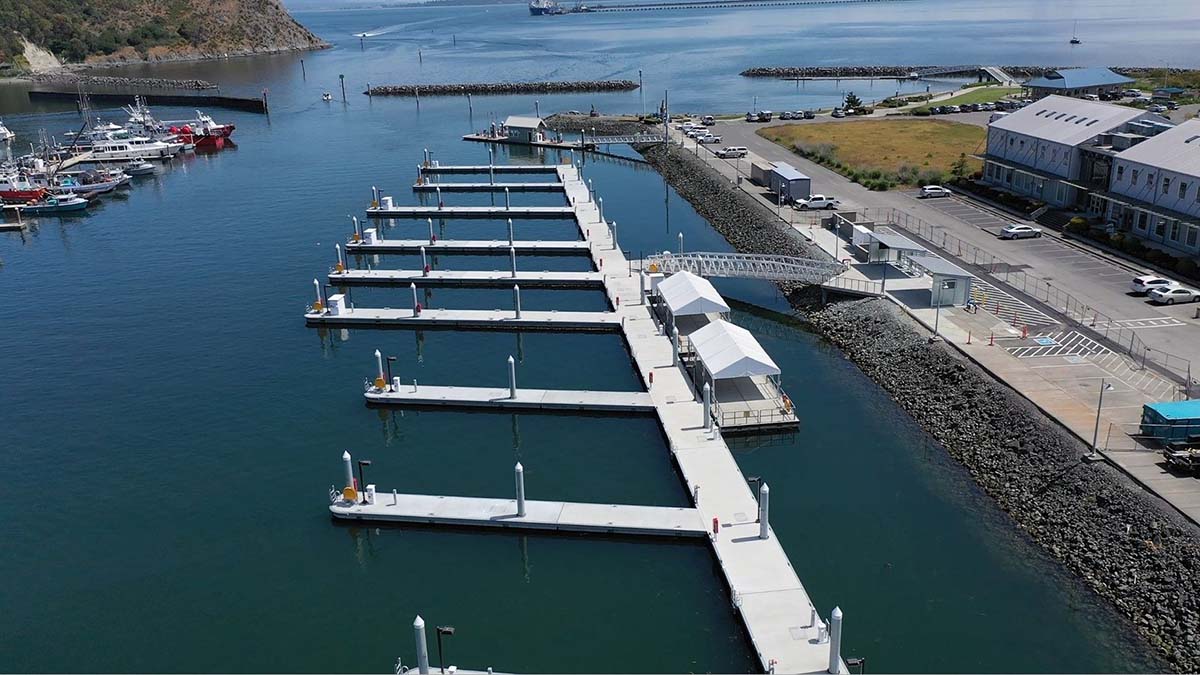 Dock A at Cap Sante Marina