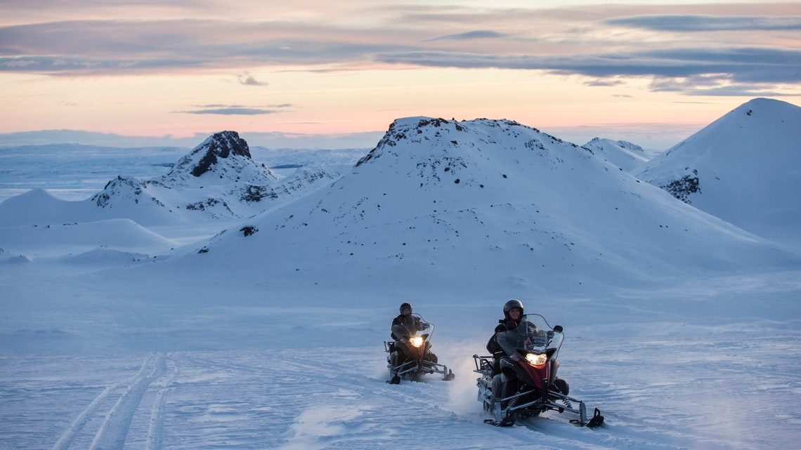 Iceland Snowmobile Ice Cave Tour