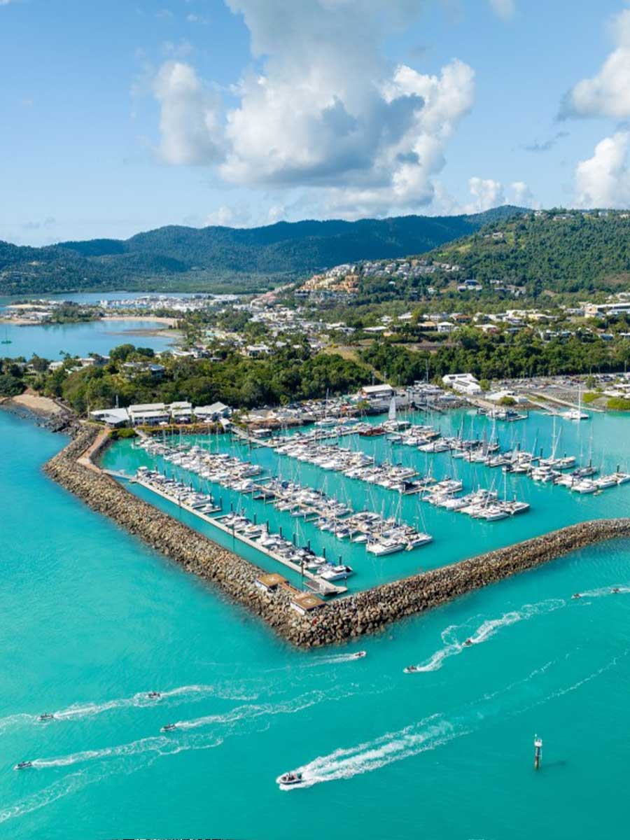 Coral Sea Marina boardwalk